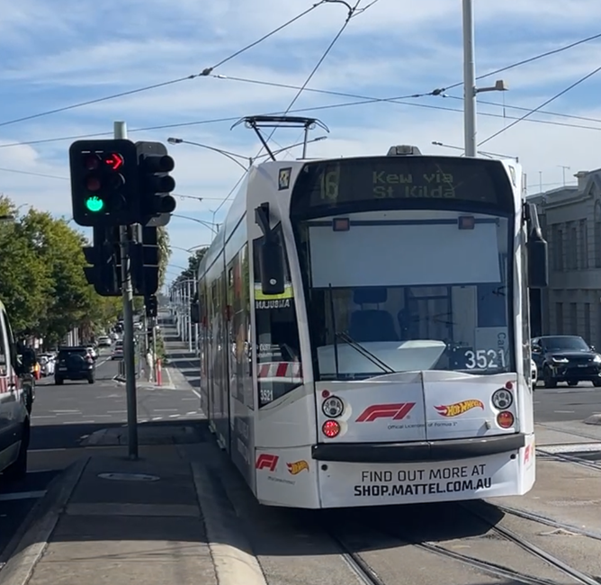 Yarra Trams Siemens Combino 3521 Hot Wheels